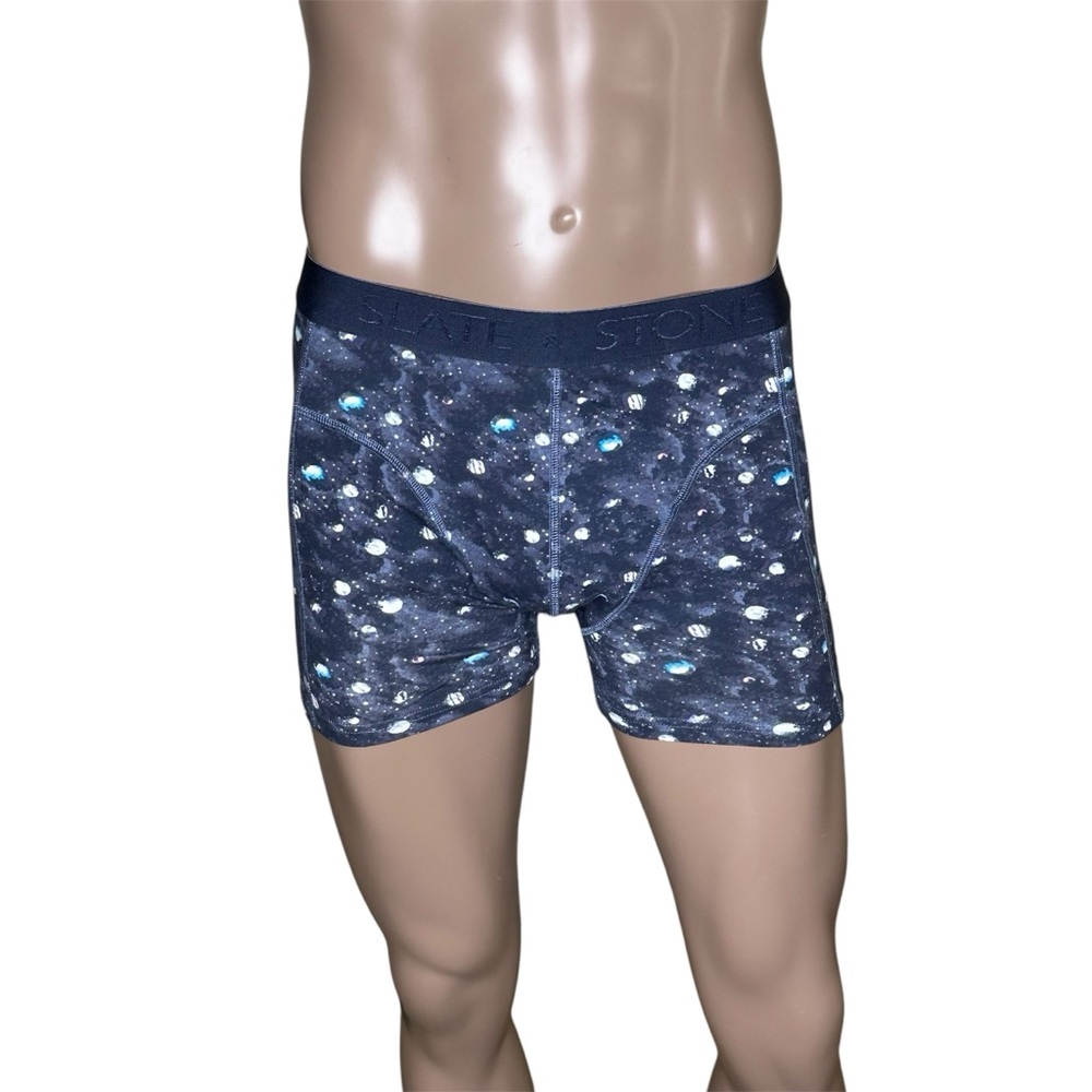 Slate & Stone Men’s Boxer Briefs Underwear Large Blue